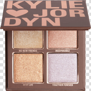 Kylie Cosmetics Kylie X Jordyn Collection   Kylie And Jordyn Highlighter Palette  HD Png Download