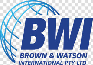 Bwi logo   Brown  amp  Watson International Pty Limited  HD Png Download