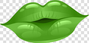 Lips Free On Dumielauxepices   Green Lips Clipart  HD Png Download