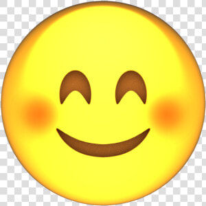 U 1f60a Smiling Face With Smiling Eyes Smiley    Fine Emoji Face  HD Png Download