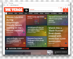 The Verge Logo And Website   Verge  HD Png Download