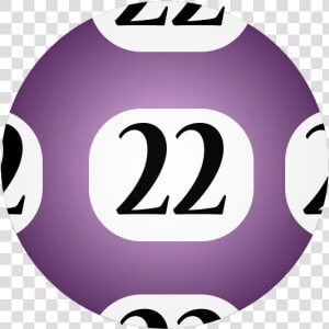 Pink purple symbol   Lottery Ball Number  HD Png Download