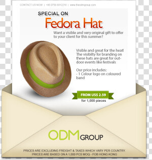 Summer Promo Special Offer Fedora Hat   Plywood  HD Png Download