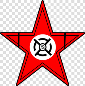 National Bolshevik Style Soviet Star By Columbiansfr   Transparent Communism Png  Png Download