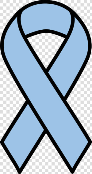 Light Blue Prostate Cancer Ribbon Clip Arts   Clip Art Breast Cancer Ribbon  HD Png Download