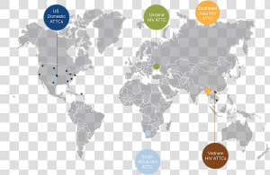 This Image Shows The Different Attcs In The World   India In World Map Vector  HD Png Download