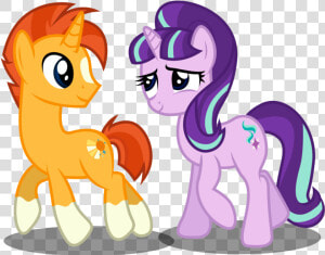 Spike And Sunburst Png   Mlp Starlight Glimmer Friend  Transparent Png