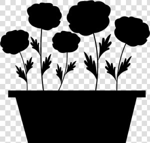 Flower Pot Vector Png Clipart   Png Download   Plants In Pot Clipart  Transparent Png