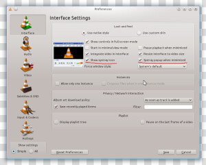 Preferences Window Of Vlc   Vlc Media Player  HD Png Download