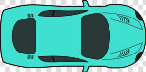 Turquois Racing Car   Race Car Top Down Clipart  HD Png Download