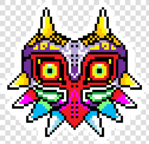 Transparent Majora Png   Pixel Art Zelda Majora  39 s Mask  Png Download