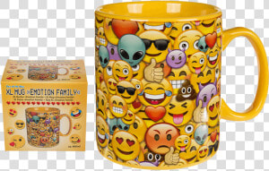 Taza Emoticonos Xl   Mug 1 Litre  HD Png Download