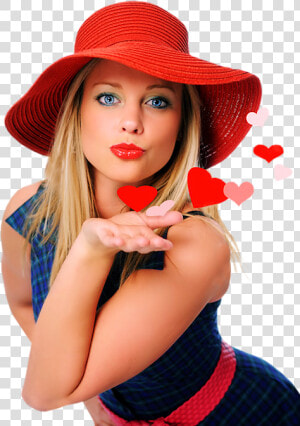 Pin By Adorabelle Love On Poser Tubes   Woman Blowing Kiss Png  Transparent Png