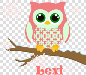 Custom Name Winter Owl Girl Throw Blanket Clipart     Owl  HD Png Download