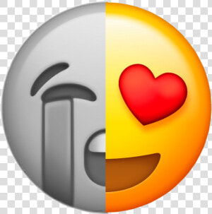  sad  happy  love  thatslove  emoji  freetoedit   Emoji Sad And Happy  HD Png Download