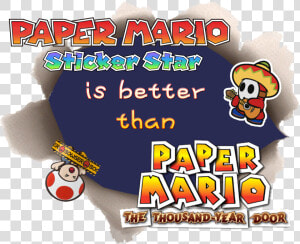 Transparent Paper Mario Png   Paper Mario  The Thousand year Door  Png Download