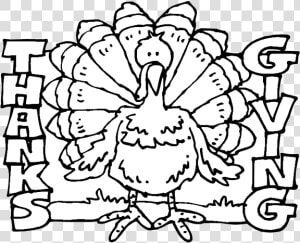 Thanksgiving Turkey Coloring Pages   Transparent Thanksgiving Black And White Clipart  HD Png Download