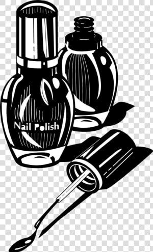 Nail Polish Clipart Black And White   Nail Art Logo Png  Transparent Png