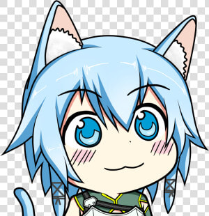 Anime  Chibi  And Kawaii Image   Chibi Sinon  HD Png Download