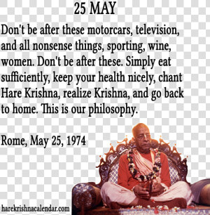 Srila Prabhupada Quotes For Month May   Grace Ac Bhaktivedanta Swami Prabhupada  HD Png Download