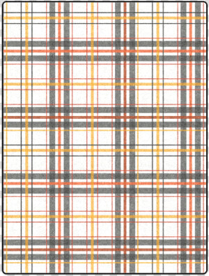 Orange  Black  White Blanket 50 X60   Plaid  HD Png Download