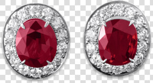 Ruby And Diamond Earrings    Earrings  HD Png Download