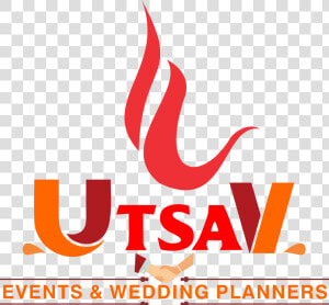 Utsav Events And Wedding Planners   Utsav Name Logo  HD Png Download