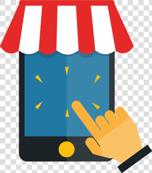 Mobile Shopping No Text Clip Arts   Online Shopping Cart Clipart  HD Png Download