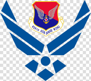 Air Force Wings With 628th Air Base Wing Logo   Air Force Symbol Png  Transparent Png