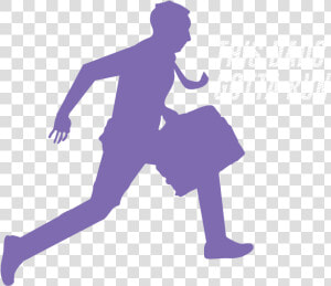 Dads Gotta Run   Running Silhouette People Running  HD Png Download