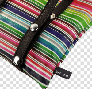 Leather String Belt Bag Multicolor Horizontal Stripes   Wristlet  HD Png Download