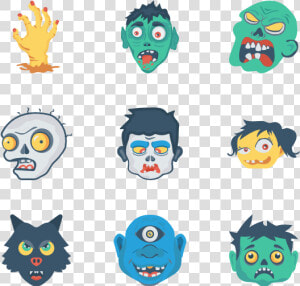 Zombie   Zombie Flat Icon  HD Png Download