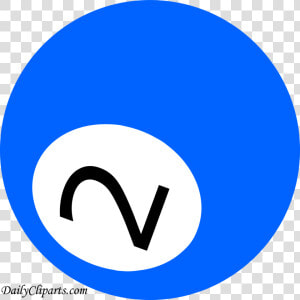 Number 2 Pool Ball Blue Color Clipart Icon   Circle  HD Png Download