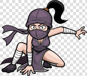 Ninja Girls Drawing   Ninja Girl Clipart  HD Png Download