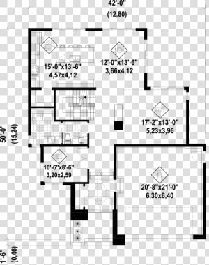 U Shaped Stairs In Plan  HD Png Download