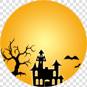 Transparent Haunted House Png   Spooky Tree Coloring Page  Png Download