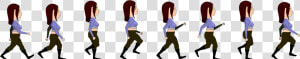 Walk   Woman Walking Png Cartoon  Transparent Png