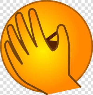 Transparent Emoji Assustado Png   Facepalm Smile Png  Png Download