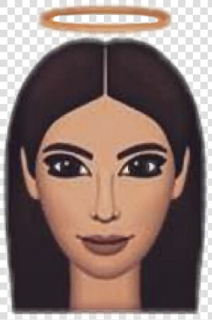 Kimoji Kim Kardashian Kimkardashian Angel Nimb Emoji   Kimoji Png  Transparent Png