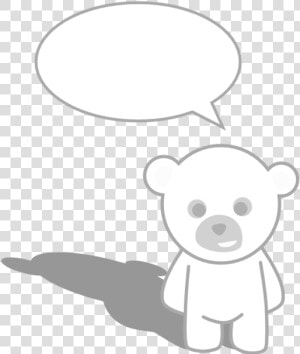 Teddy Bear Black And White Teddy Bear In Black And   Cute Teddy Bear Cartoon  HD Png Download