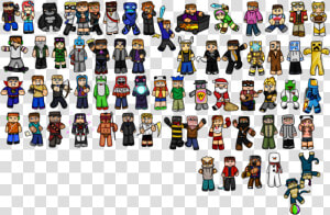 Minecraft Image   All Minecraft Youtubers  HD Png Download