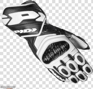 Spidi Carbo 7 Black White Motorcycle Gloves title   Spidi  HD Png Download