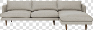 Modern 3 Seater L Shaped Fabric Sofa Sea Salt Gr   Sofa Scandinavian 3 Seat  HD Png Download