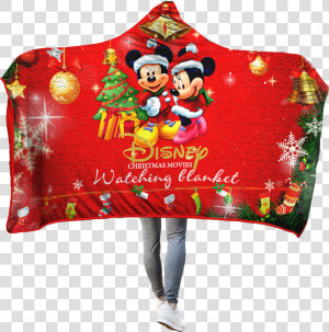 Disney Cartoon Characters 3d Hooded Blanket Adult 80   Illustration  HD Png Download