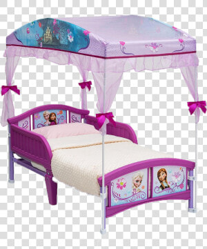 Four Poster Bed Png Free Pic   Purple Frozen Bed With Canopy  Transparent Png