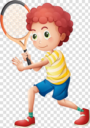 Фотки Clipart Boy  School Clipart  Animation Schools    Tennis Boy Clipart  HD Png Download