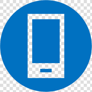 Vectr Icon Of Cell Phone   Cell Phone Blue Icon  HD Png Download