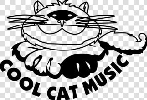 Cool Cat Music Logo Png Transparent   Cat Music  Png Download