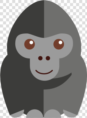 Gorilla Cartoon Orangutan Vector Graphics Image   Gambar Gorila Kartun  HD Png Download