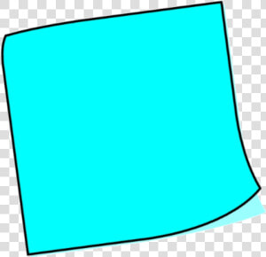 Images Of Blank Blue   Blank Sticky Note Clipart  HD Png Download